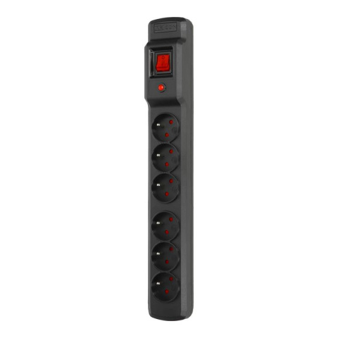 Listwa przeciwprzepięciowa 6 gniazd o długości 1,5m Czarna ARcon M6 firmy Armac