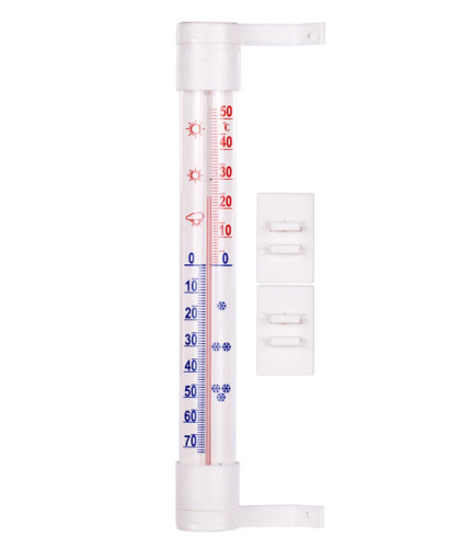 Termometr zewnętrzny biały (-60°C do +50°C) 23cm