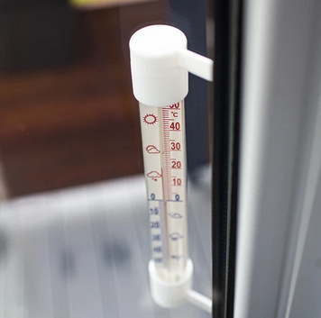 Termometr zewnętrzny biały (-60°C do +50°C) 23cm