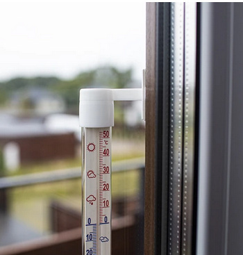 Termometr zewnętrzny biały (-60°C do +50°C) 23cm