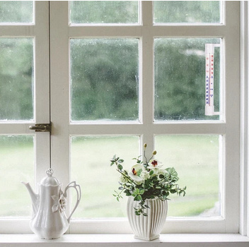 Termometr zewnętrzny biały (-60°C do +50°C) 23cm