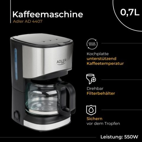 Adler Ekspres przelewowy 0,7L