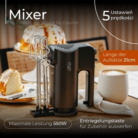 Adler Mikser z wysuwaną tacką na akcesoria