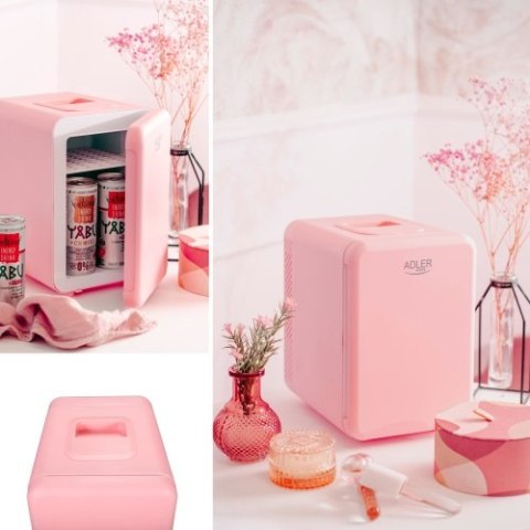 Adler Mini lodówka 4L | Chłodzenie i podgrzewanie | Do domu i samochodu | System Peltiera