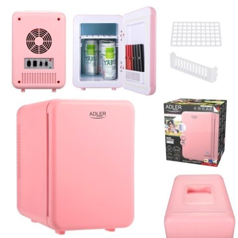 Adler Mini lodówka 4L | Chłodzenie i podgrzewanie | Do domu i samochodu | System Peltiera