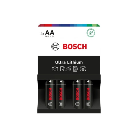 Baterie AA litowe 2900mAh 10 lat 4 szt Bosch Ultra Lithium FR6UL4B/00