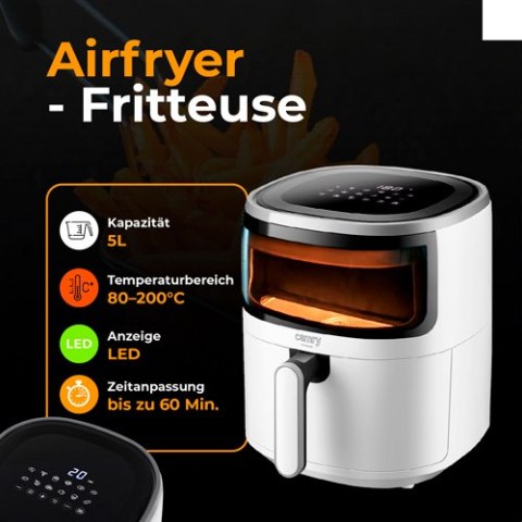 Camry Frytkownica beztłuszczowa - 12 programów 5,0 L - Airfryer
