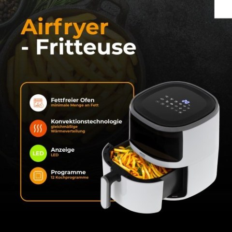 Camry Frytkownica beztłuszczowa - 12 programów 5,0 L - Airfryer