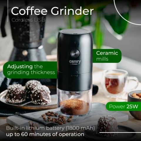 Camry Młynek do kawy bezprzewodowy - USB