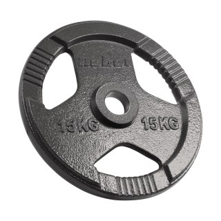 Obciążenie żeliwne olimpijskie zestaw 2x15kg, otwór 51mm, talerz z uchwytami, REBEL ACTIVE