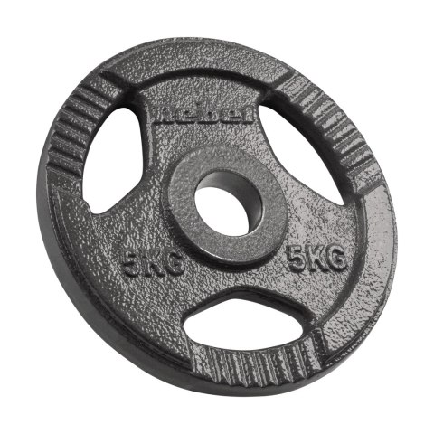 Obciążenie żeliwne olimpijskie zestaw 4x5kg, otwór 51mm, talerz z uchwytami, REBEL ACTIVE