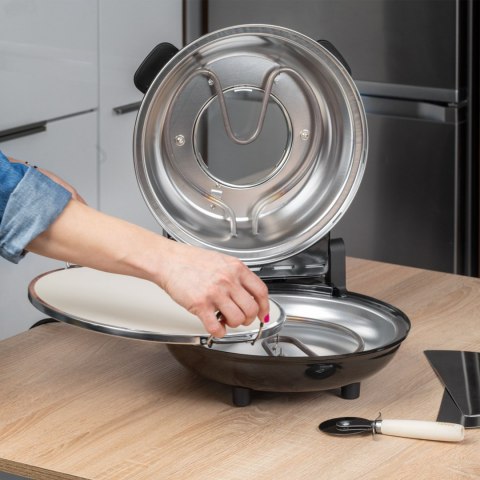 Piec do pizzy TEESA SUPREME 1200 W 32 cm okienko wyjmowany kamień TSA3231