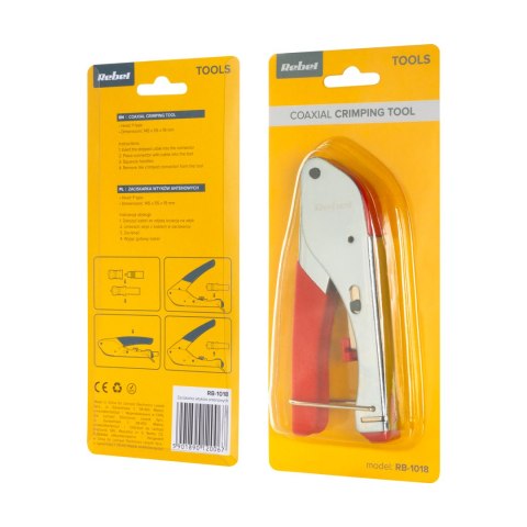 Zaciskarka kompresyjna wtyków typu F RG59, RG6