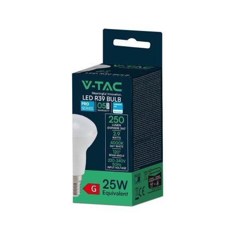 Żarówka LED V-TAC SAMSUNG CHIP 2,9W E14 R39 VT-239 4000K 250lm