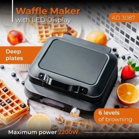 Adler Gofrownica z wyświetlaczem LED