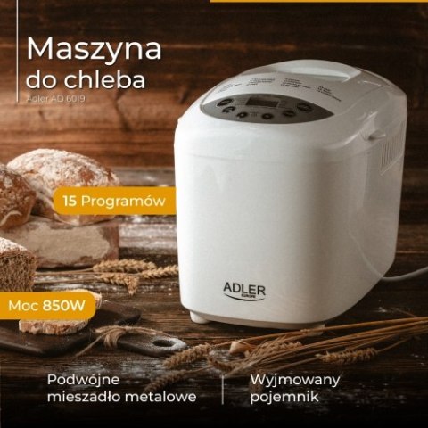 Adler Maszyna do chleba - 15 Programów