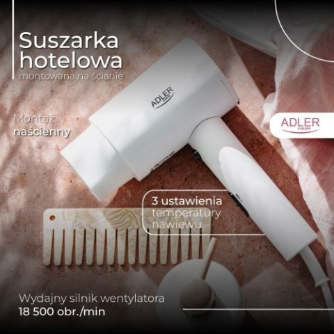 Adler Suszarka hotelowa, montowana na ścianie