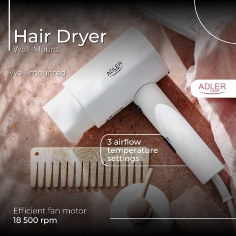 Adler Suszarka hotelowa, montowana na ścianie