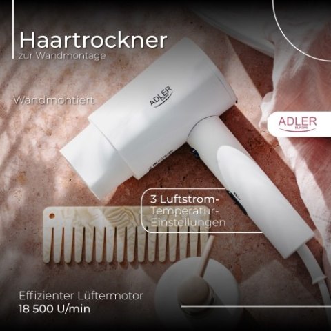 Adler Suszarka hotelowa, montowana na ścianie