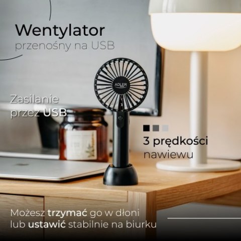 Adler Wentylator przenośny na USB | Mini wentylator
