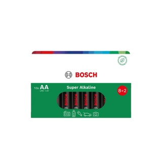 Baterie AA 1.5V Super Alkaliczne 10 szt Bosch Super Alkaline LR6