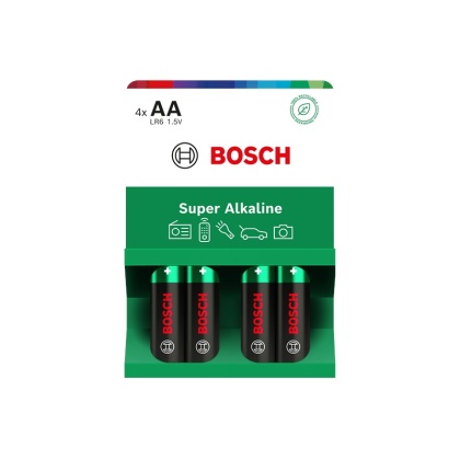 Baterie AA 1.5V Super Alkaliczne 4 szt Bosch Super Alkaline LR6