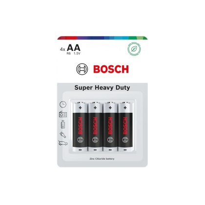 Baterie AA 1.5V Super Heavy Duty 4 szt blister Bosch R6