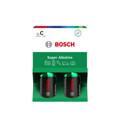 Baterie C 1.5V Super Alkaliczne 2 szt Bosch Super Alkaline LR14
