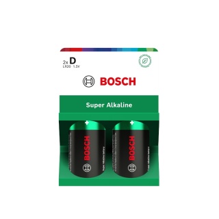Baterie D 1.5V Super Alkaliczne 2 szt Bosch Super Alkaline LR20