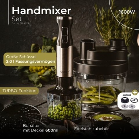 Camry Blender ręczny zestaw 1600W