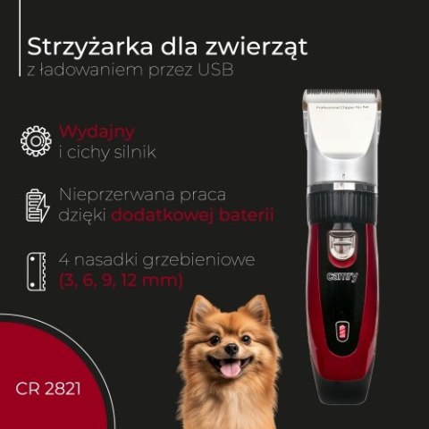 Camry Strzyżarka dla zwierząt z ładowaniem przez USB