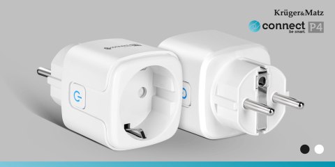 Gniazdo WiFi Kruger&Matz Connect P4 Białe Tuya