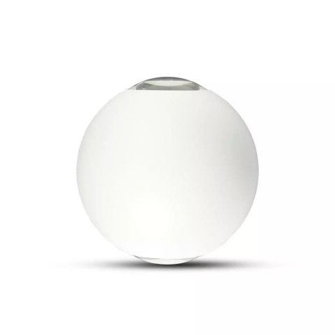 Kinkiet Ścienny V-TAC 4W LED Biały Okrągły IP65 VT-836-W 4000K 476lm