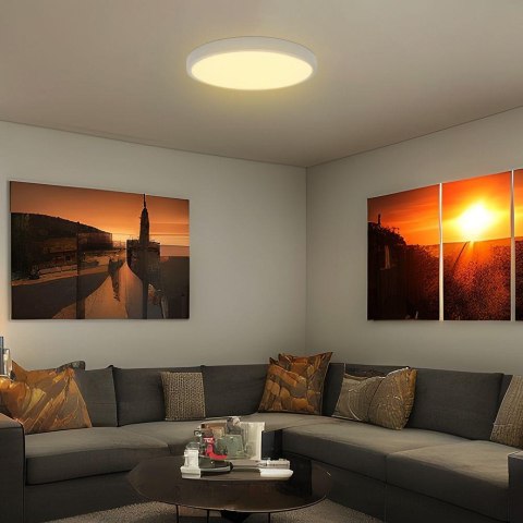 Plafon V-TAC 18W LED SAMSUNG CHIP Okrągły 25cm Natynkowy IP44 Biały VT-8618 6500K 1830lm