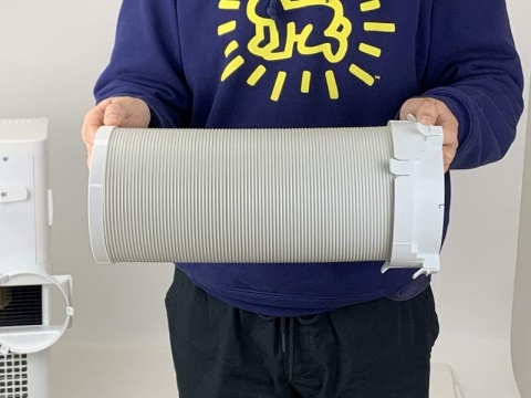 Rura wylotowa 150 cm ABS biała do klimatyzatorów, klimatyzatora Volteno