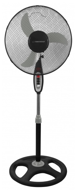 Wentylator stojący 40cm 3bieg oscylacja czarno-szary Esperanza Typhoon