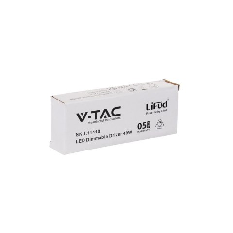 Zasilacz do Paneli LED 40W Ściemnialny TRIAC DC:9-38V 0,3A V-TAC 5 Lat Gwarancji