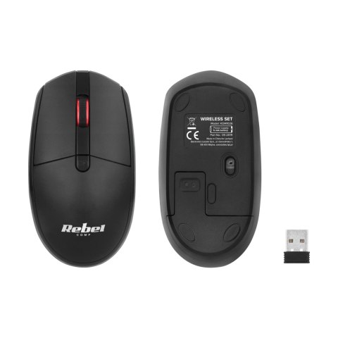 Zestaw klawiatura i mysz bezprzewodowa Rebel WS400