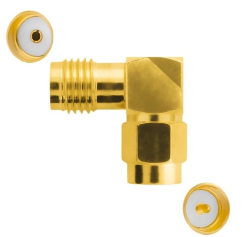 Adapter GSM wtyk SMA / gniazdo SMA 90st.