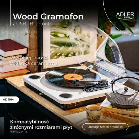 Adler Gramofon z USB i Bluetooth