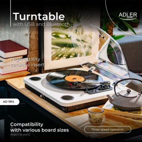 Adler Gramofon z USB i Bluetooth
