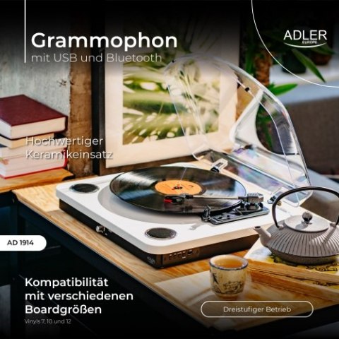 Adler Gramofon z USB i Bluetooth