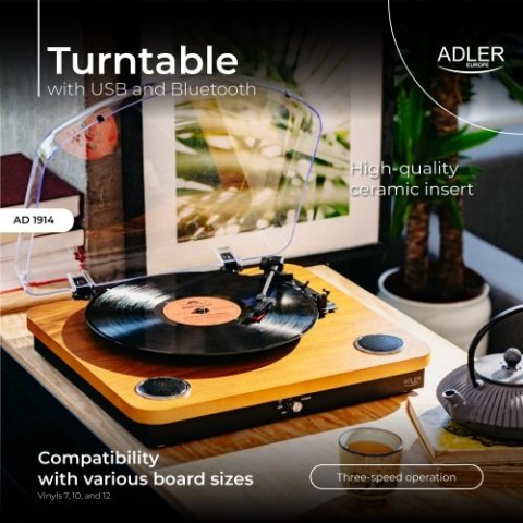 Adler Gramofon z USB i Bluetooth