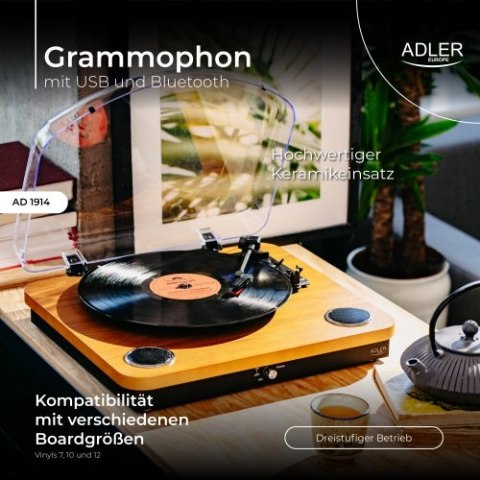 Adler Gramofon z USB i Bluetooth