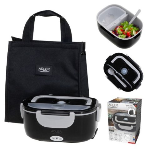 Adler Pojemnik na żywność z torbą termiczną 5 litrów | Do auta i domu (12V / 230V)