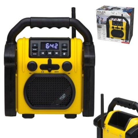 Adler Radio budowlane z Bluetooth - IPX 54