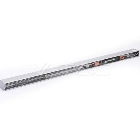 Oprawa V-TAC LED Linear SAMSUNG CHIP 40W Natynk/Zwieszana Do łączenia Srebrna 0-10V 120cm VT-7-43 4000K 3590lm