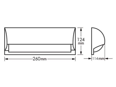 Oprawa elewacyjna Person E27 antracyt FREON
