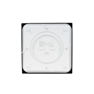 Plafon V-TAC 30W LED Kwadrat IP44 42x42cm Czarny VT-8630B-SQ 3000K 3000lm