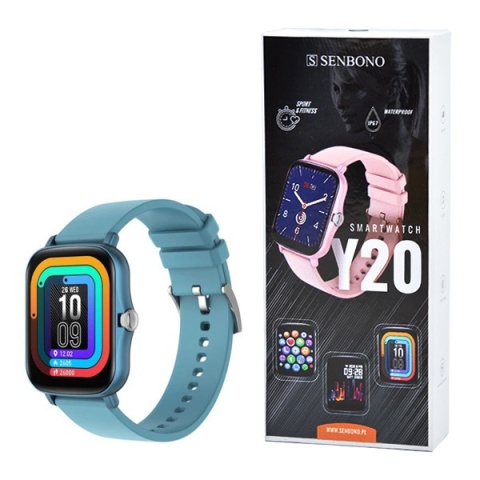 Smartwatch damski Lady 1,7" IP67 Niebieski Sennbono Y20